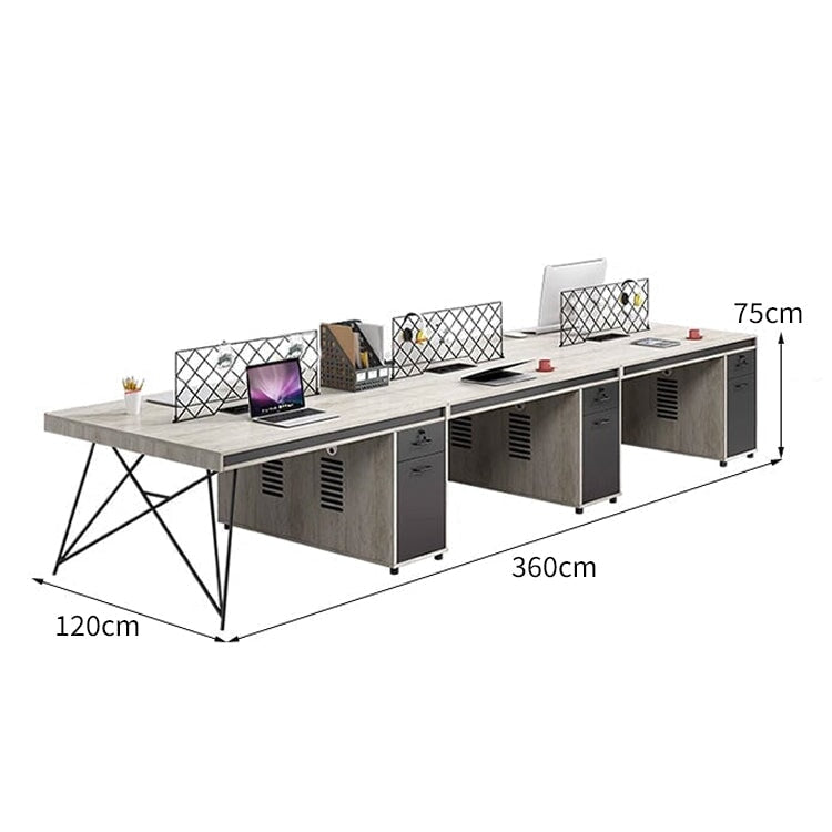 分厚い天板 広い卓上スペース キャビネット 引き出し PC収納 通気孔 デスク オフィスデスク 作業デスク 洗練 シンプル 落ち着き カスタマイズ可能 BGZ-C078 chickagu