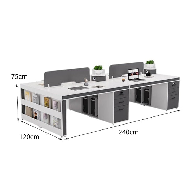 トップパネル 厚い天板 配線孔キャップ キャビネット 大容量 PC収納 デスク オフィスデスク ワークデスク シンプル 洗練 機能的 ホワイト カスタマイズ可能 BGZ-C026