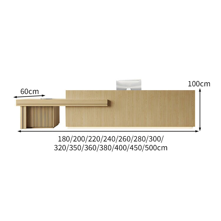 エコ板材 静音スライドレール 上部天板 大容量収納 分類収納 多目的 マーブル柄 カウンター 受付台 受付カウンター 洗練 すっきり 高級感 カスタマイズ可能 JDT-C078