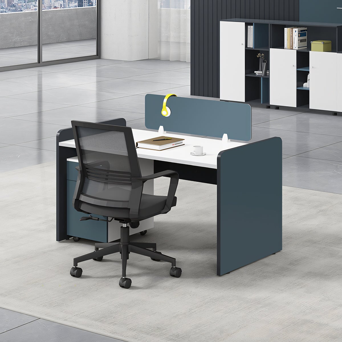 ゆとり トップパネル 配線穴キャップ サイドワゴン 移動可能 メラミン化粧板 デスク ワークデスク オフィス用 組み合わせ シンプル 洗練 実用 カスタマイズ可能 BGZ-C060