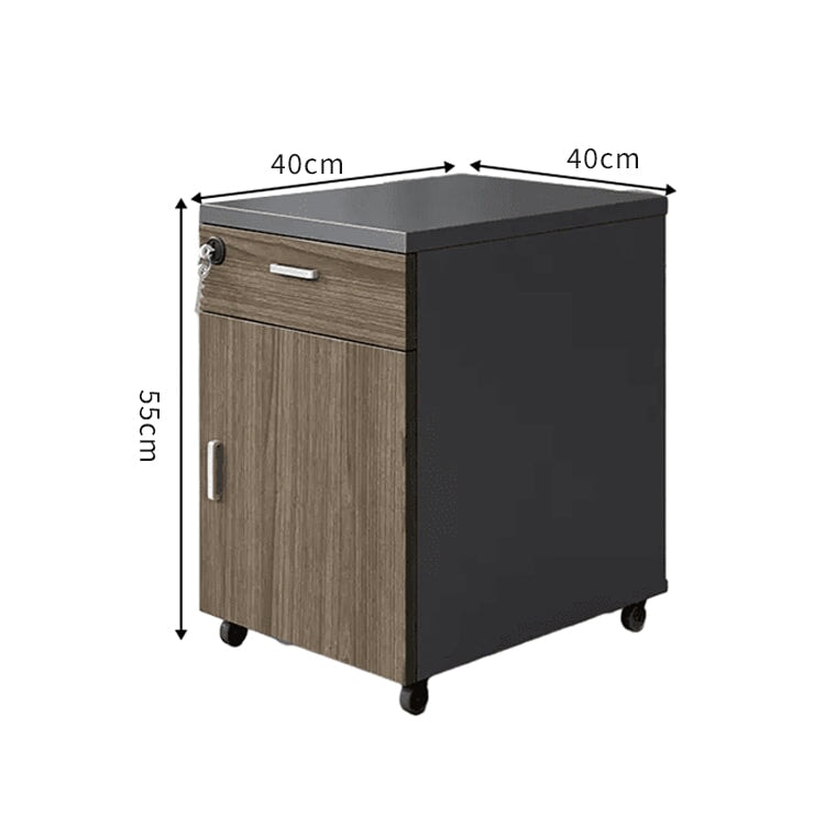 オープン収納 トップパネル付き オフィスデスク ワークデスク パソコンデスク  デスク サイドキャビネット ウォールナット カスタマイズ可能 BGZ-C055 chickagu