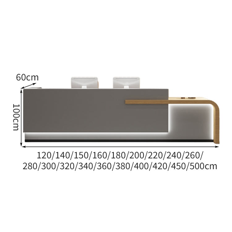 受付 カウンター 受付台 受付カウンター エントランス 多重加工 耐久性 logo LED ハイカウンター 収納 大容量 引き出し 機能的 モダン カスタマイズ可能 CHICKAGU