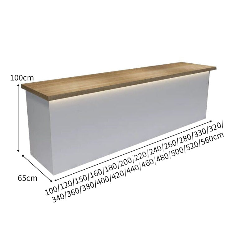 L型 LEDライト付き 大容量収納 引き出し付き 受付カウンター バーカウンター 受付台 カウンターテーブル グレー カスタマイズ可能 JDT-C027