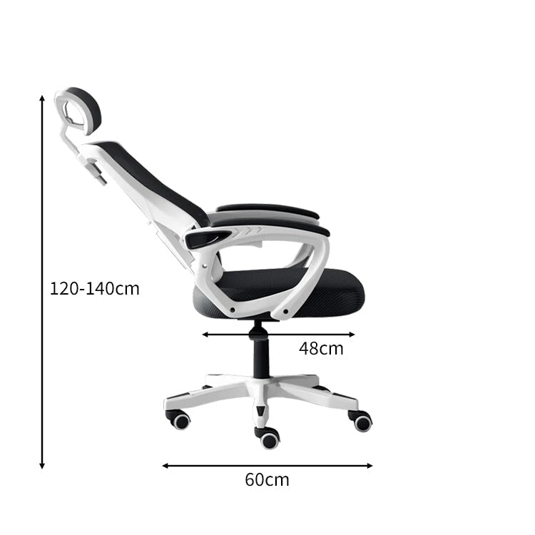 リクライニング ヘッドレスト フットレスト 昇降回転式 メッシュ生地 通気性 チェア オフィスチェア 二重充填 柔らか 快適 BGY-C002 chickagu