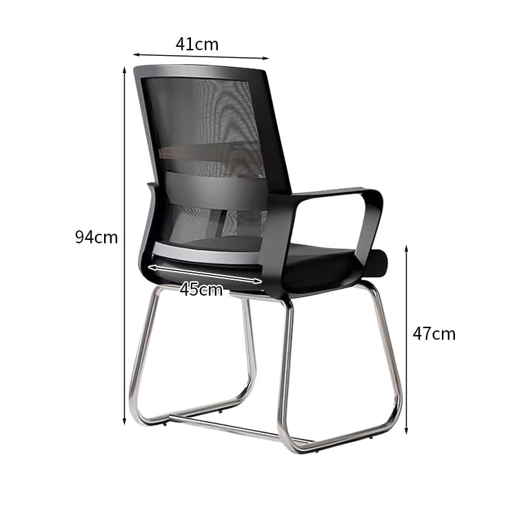 人間工学 フィット感 ループ脚 安定性 耐荷重 高密度ウレタン 柔らか オフィスチュエア チェア 椅子 シンプル ミニマル ホワイト ブラック BGY-K-042