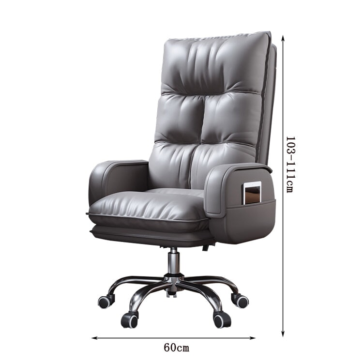 ワークチェア オフィスチェア エグゼクティブチェア PUレザー生地 シリコンフィル 高密度ウレタンフォーム リクライニング機能 フットレスト 高級 BGY-C033  chickagu