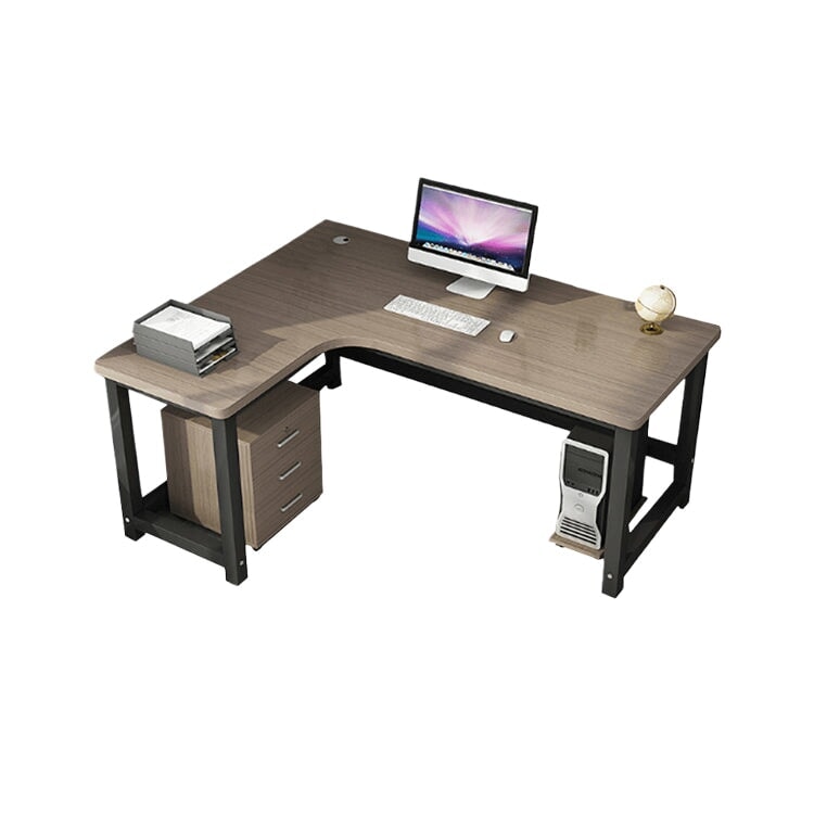 オフィスデスク 事務机 事務用デスク パソコンデスク ワークデスク デスク 配線穴 サイドキャビネット 木目調 BGZ-120