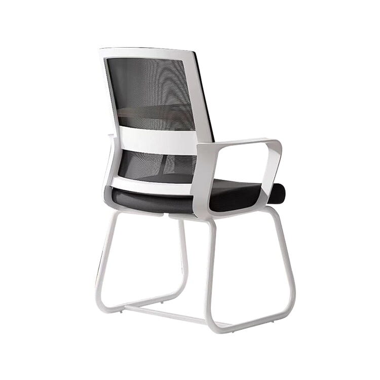 人間工学 フィット感 ループ脚 安定性 耐荷重 高密度ウレタン 柔らか オフィスチュエア チェア 椅子 シンプル ミニマル ホワイト ブラック BGY-K-042