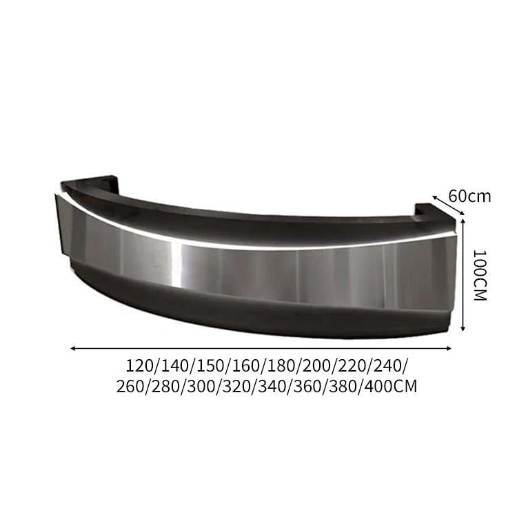 焼付塗装 オープン収納 引き出し付き 受付カウンター カウンタテーブル 受付台 オフィス受付 エントランス受付 モダン ゴールド カスタマイズ可能 JDT-C025 chickagu