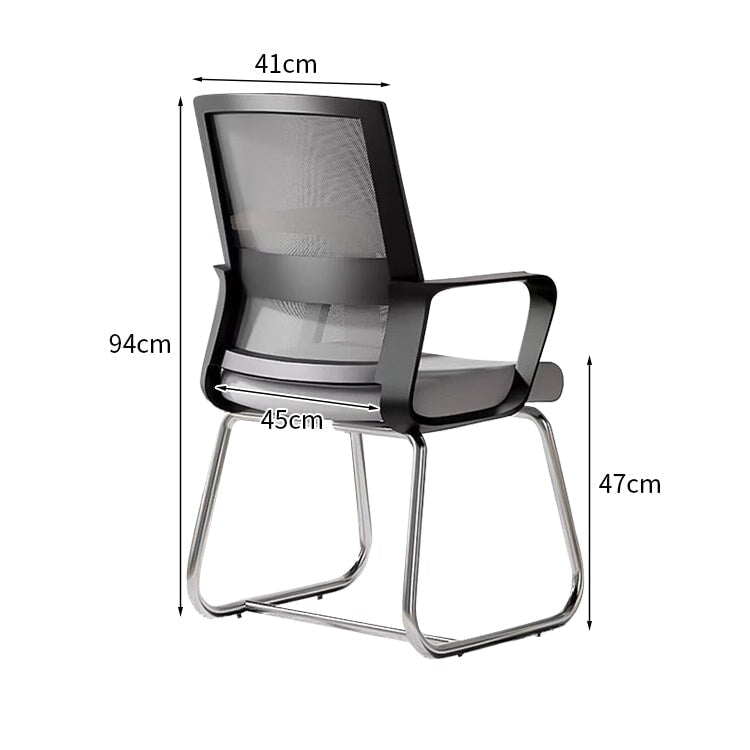 人間工学 フィット感 ループ脚 安定性 耐荷重 高密度ウレタン 柔らか オフィスチュエア チェア 椅子 シンプル ミニマル ホワイト ブラック BGY-K-042