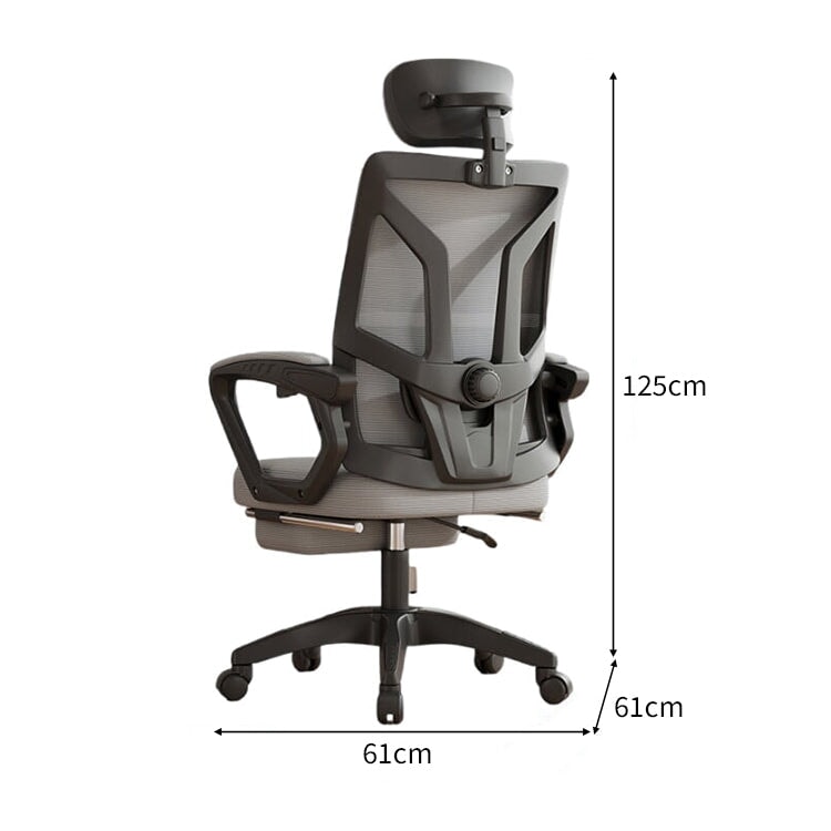 昇降回転式 人間工学 リクライニング 二重充填 可動式アームレスト チェア オフィスチェア ヘッドレスト フットレスト 機能的 使い勝手 快適 BGY-C012 chickagu