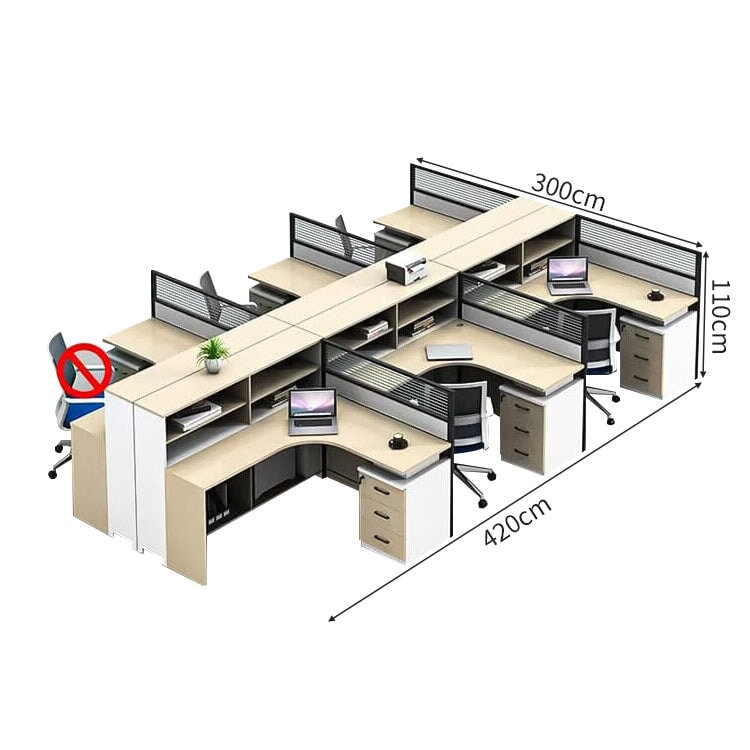 収納棚 キャビネット 防音パーティション エコ板材 L字型 デスク オフィスデスク ワークデスク 実用 機能的 洗練 カスタマイズ可能 BGZ-C030 chickagu