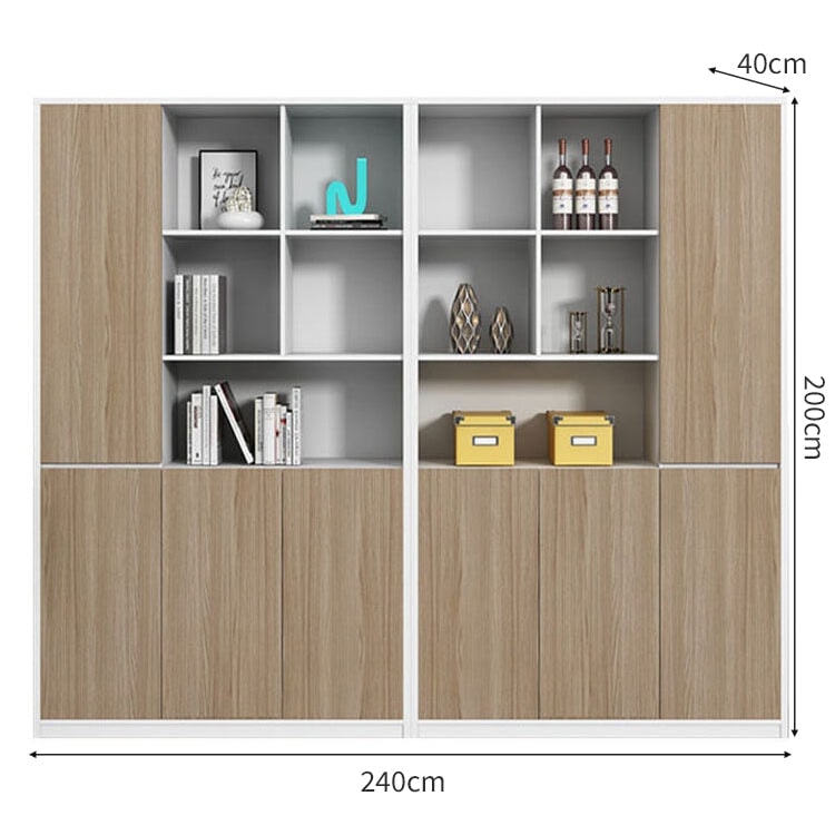 多段式 大容量 分類収納 エコ板材 丈夫 蝶番 耐久性 台輪 安定性 収納棚 キャビネット オフィスキャビネット 木目調 使い勝手 実用 カスタマイズ可能 CWG-C030 chickagu