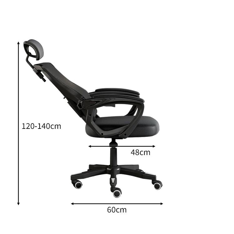 リクライニング ヘッドレスト フットレスト 昇降回転式 メッシュ生地 通気性 チェア オフィスチェア 二重充填 柔らか 快適 BGY-C002 chickagu