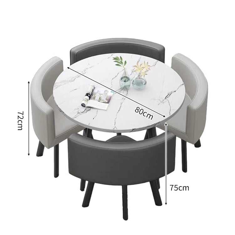 スチールフレーム 高耐荷重 安定性 R仕上げ コットンリネン 通気性 テーブル チェア セット 応接用 シンプル 簡素 カスタマイズ可能 JDZH-A408 chickagu