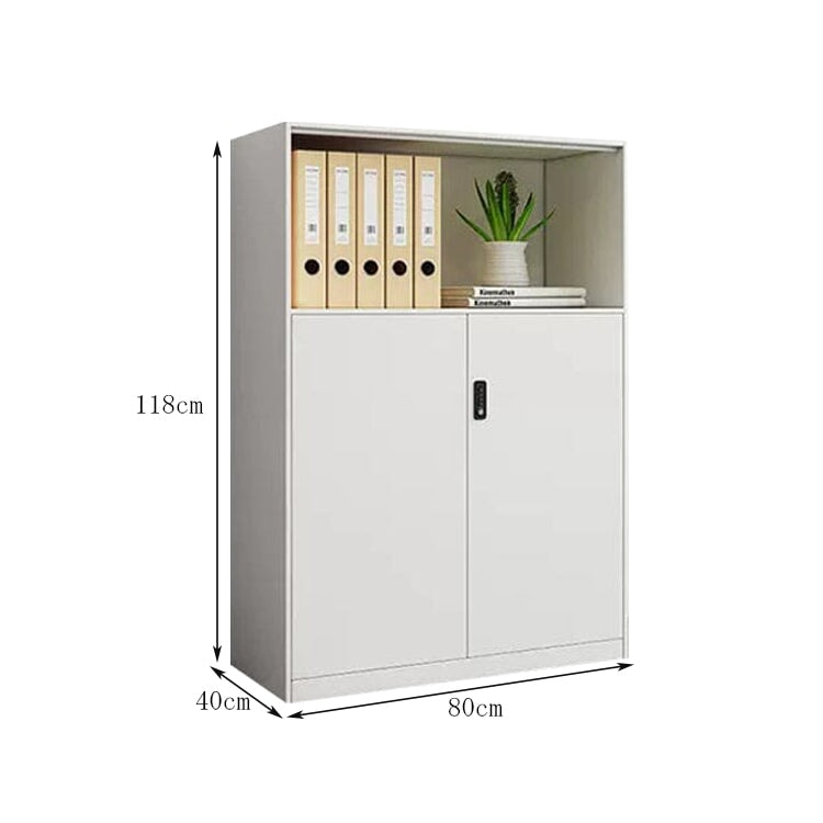 オフィスキャビネット スチール書庫 ファイリングキャビネット 事務所 書類棚 ダイヤル錠付き コンパクト シンプル ホワイト カスタマイズ可能 chickagu