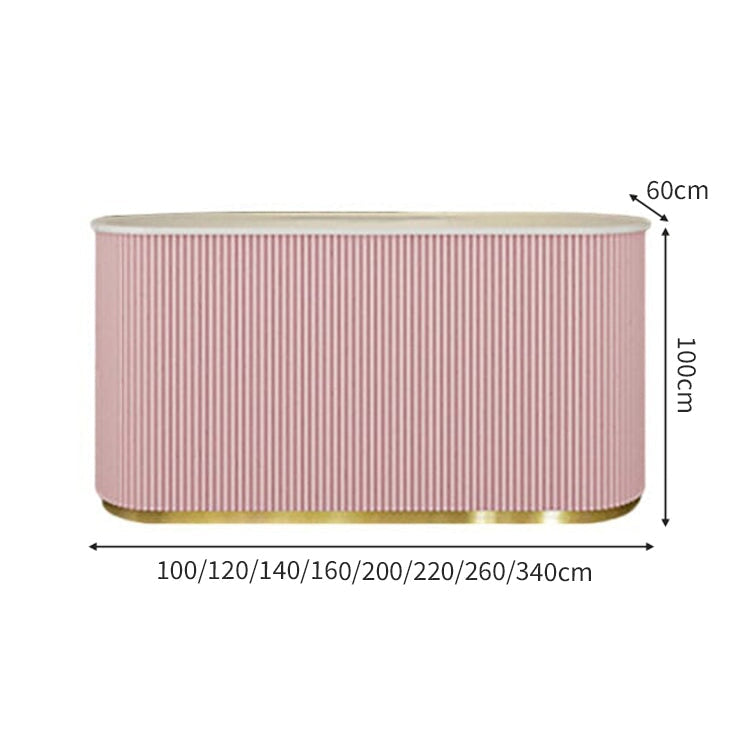 鍵付き引き出し オープン収納 キーボードトレイ 受付カウンター 受付台 レジカウンター カウンターテーブル ブルー カスタマイズ可能 JDT-C054 chickagu