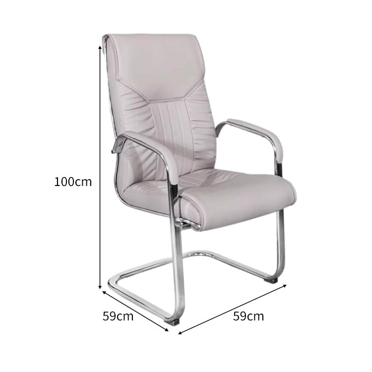 ラテックス クッション 柔らか 人間工学 PUレザー スチールフレーム ループ脚 チェア オフィスチェア シンプル 快適 BGY-C011 chickagu