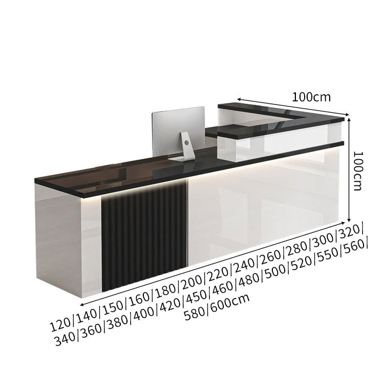 エコ板材 耐久性 鏡面仕上げ 配線穴キャップ ハイカウンター 鍵付き引き出し カウンター 受付 受付台 応接 エントランス モダン ラグジュアリー 上質 カスタマイズ可能 JDT-C067