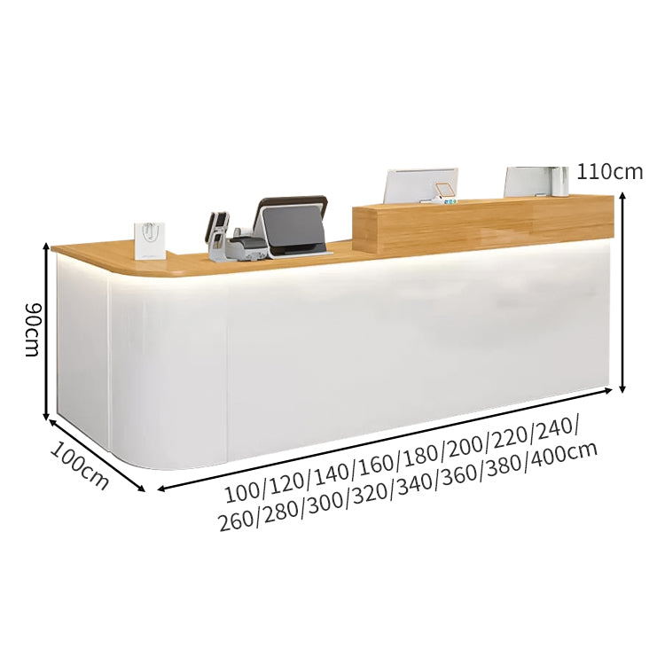 鏡面仕上げ マーブル柄 R仕上げ 大容量収納 カウンター 受付カウンター レジ台 応接用 おしゃれ 機能的 上質 カスタマイズ可能 JDT-401