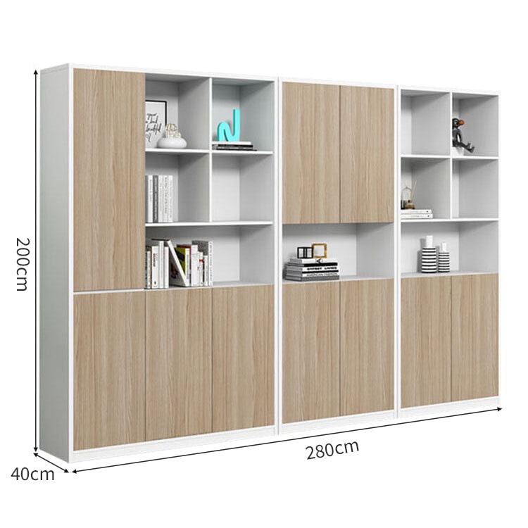 多段式 大容量 分類収納 エコ板材 丈夫 蝶番 耐久性 台輪 安定性 収納棚 キャビネット オフィスキャビネット 木目調 使い勝手 実用 カスタマイズ可能 CWG-C030 chickagu