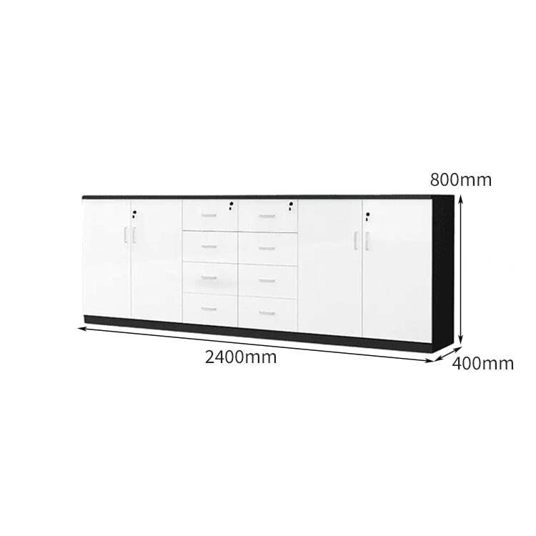 シック 洗練 おしゃれ シンプル エレガント キャビネット ローキャビネット メラミン化粧板 錠付き カスタマイズ可能 CWG-C077 CHICKAGU