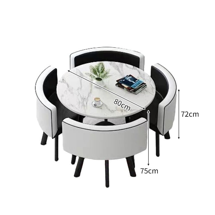 スチールフレーム 高耐荷重 安定性 R仕上げ コットンリネン 通気性 テーブル チェア セット 応接用 シンプル 簡素 カスタマイズ可能 JDZH-A408 chickagu