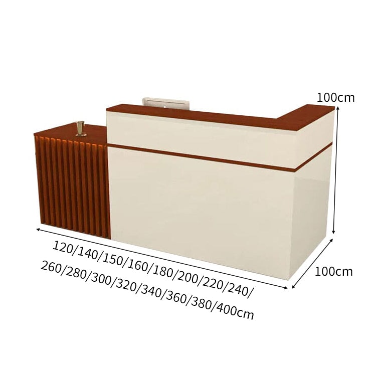 錠付き引き出し 扉付き収納 大容量 上部天板 バイカラー スリット入り レジ台 受付台 カウンター 受付カウンター 上質 おしゃれ 実用的 カスタマイズ可能 JDT-C049 chickagu