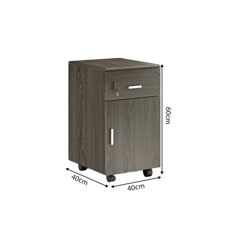 オフィスデスク L字デスク 社長デスク 役員用デスク 炭素鋼脚 配線穴付き サイドワゴン 幕板付き ウォールナット カスタマイズ可能 LBZ-C013 CHICKAGU