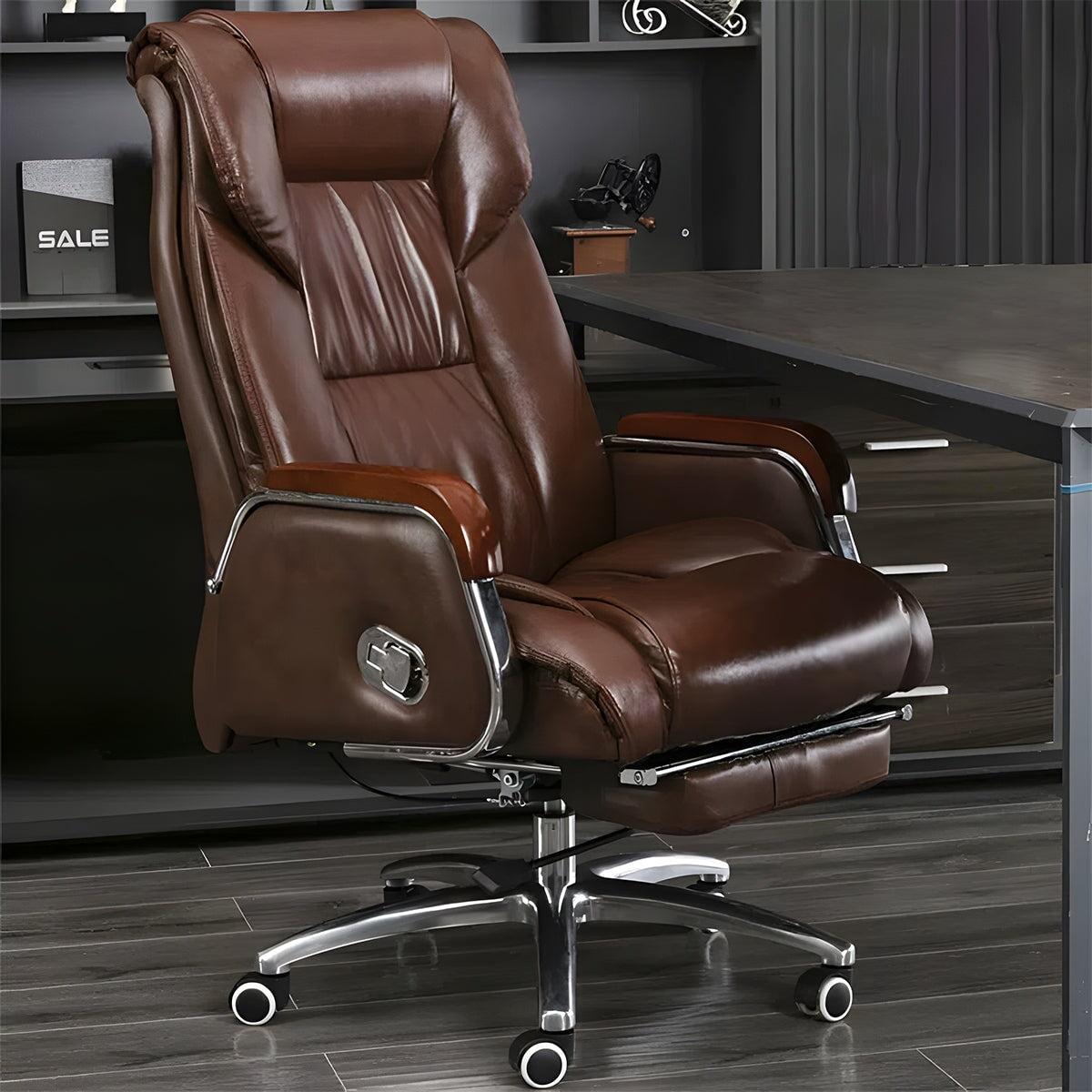 リクライニング 二重クッション アームレスト カウレザー ふくよか ボリューム感 チェア オフィスチェア エグゼクティブ 快適 心地よい 上質 BGY-C019