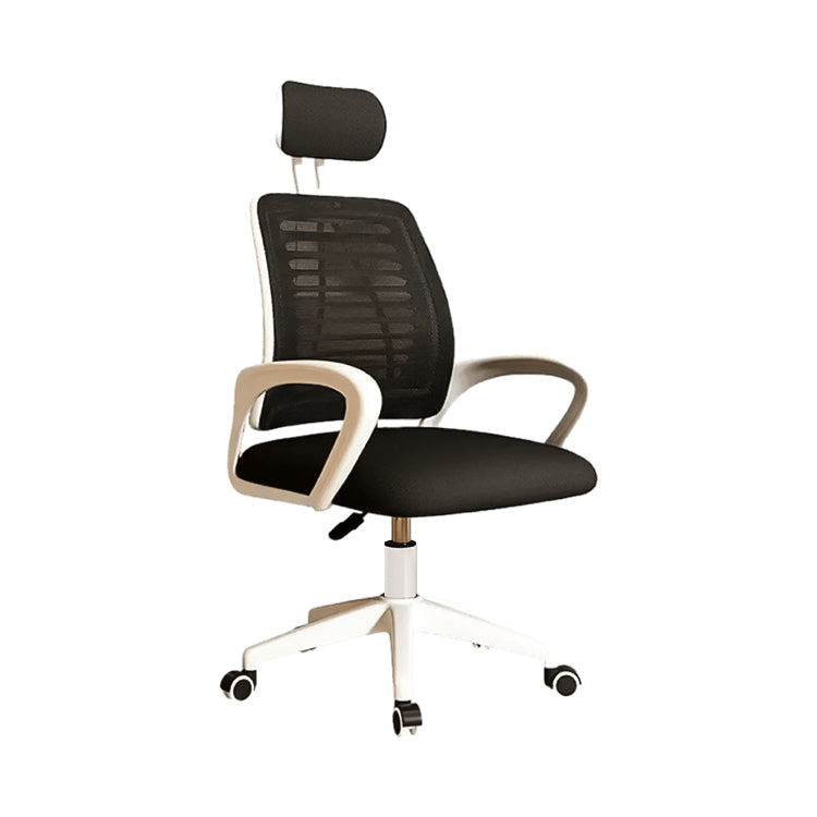 人間工学 フィット感 ヘッドレスト 昇降回転式 高反発ウレタン ラテックス キャスター付き チェア オフィスチェア シンプル モダン 快適 ブラック BGY-C035