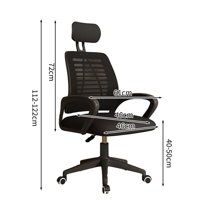 人間工学 フィット感 ヘッドレスト 昇降回転式 高反発ウレタン ラテックス キャスター付き チェア オフィスチェア シンプル モダン 快適 ブラック BGY-C035