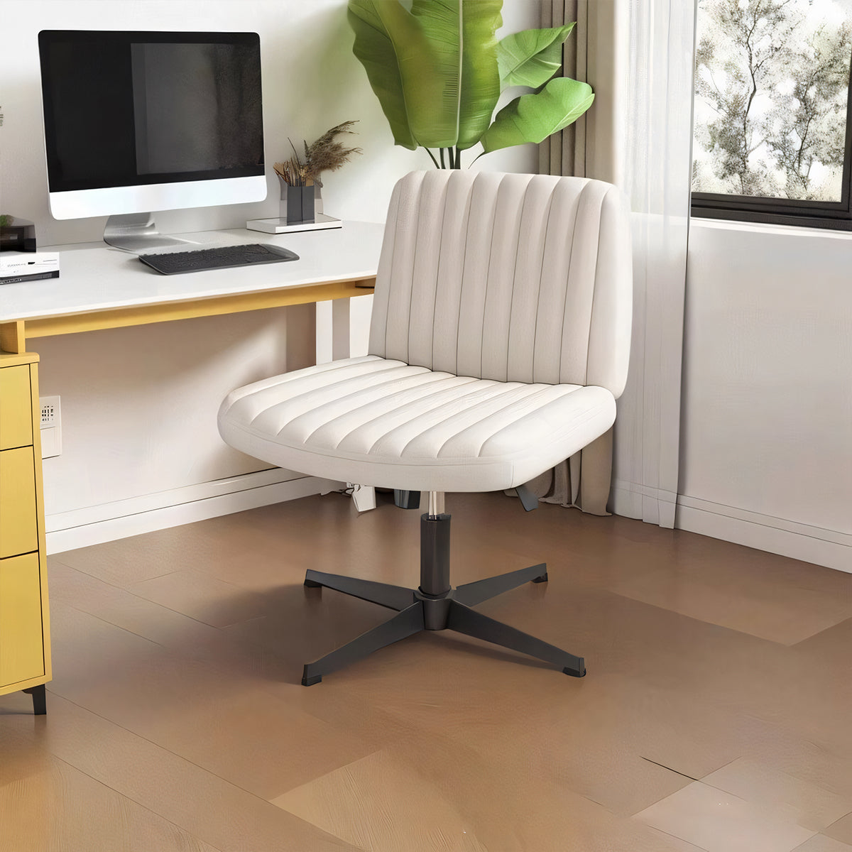 チェア 作業用 オフィスチェア 事務所用 肘掛けなし 広い座面 昇降回転 リクライニング 軽量 省スペース ガスシリンダー モダン ミニマル 快適 BGY-C049