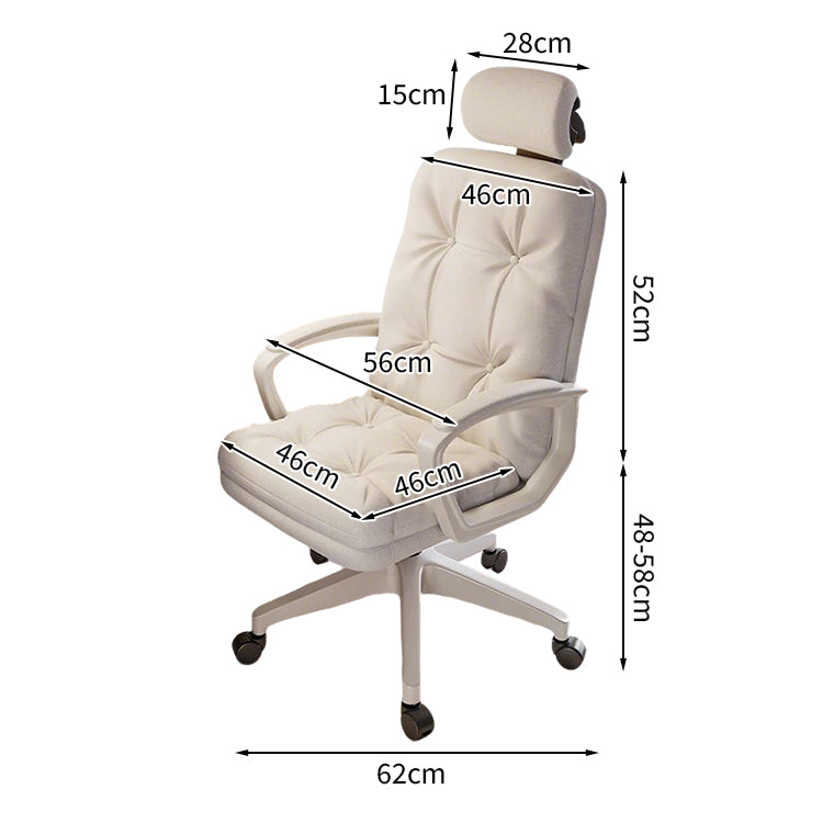 チェア オフィスチェア 在宅ワーク リクライニング ヘッドレスト ポリエステル生地 キャスター付き 昇降回転 高反発ウレタン 柔らか 快適 シック BGY-C050