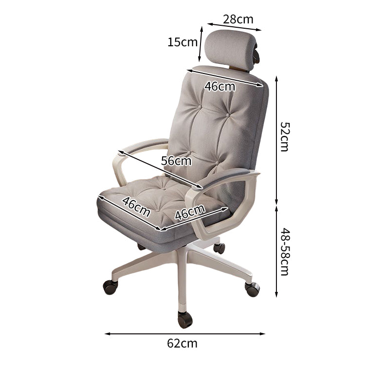 チェア オフィスチェア 在宅ワーク リクライニング ヘッドレスト ポリエステル生地 キャスター付き 昇降回転 高反発ウレタン 柔らか 快適 シック BGY-C050