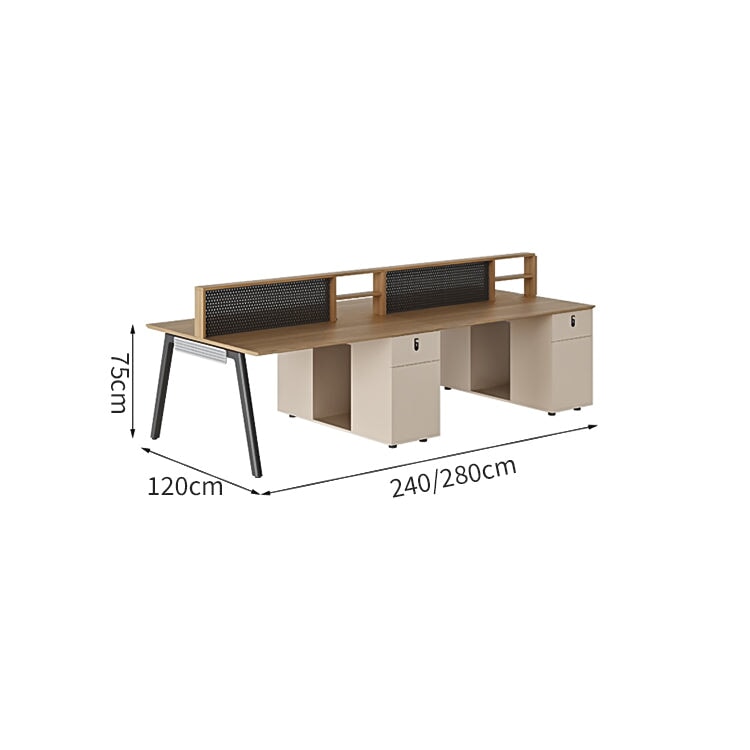 PC収納 通気性 斜めカット 広い天板 デスクトップパネル 小物入れ サイドキャビネット 大容量 錠付き デスク オフィスデスク 穏やか 上質 カスタマイズ可能 BGZ-C095