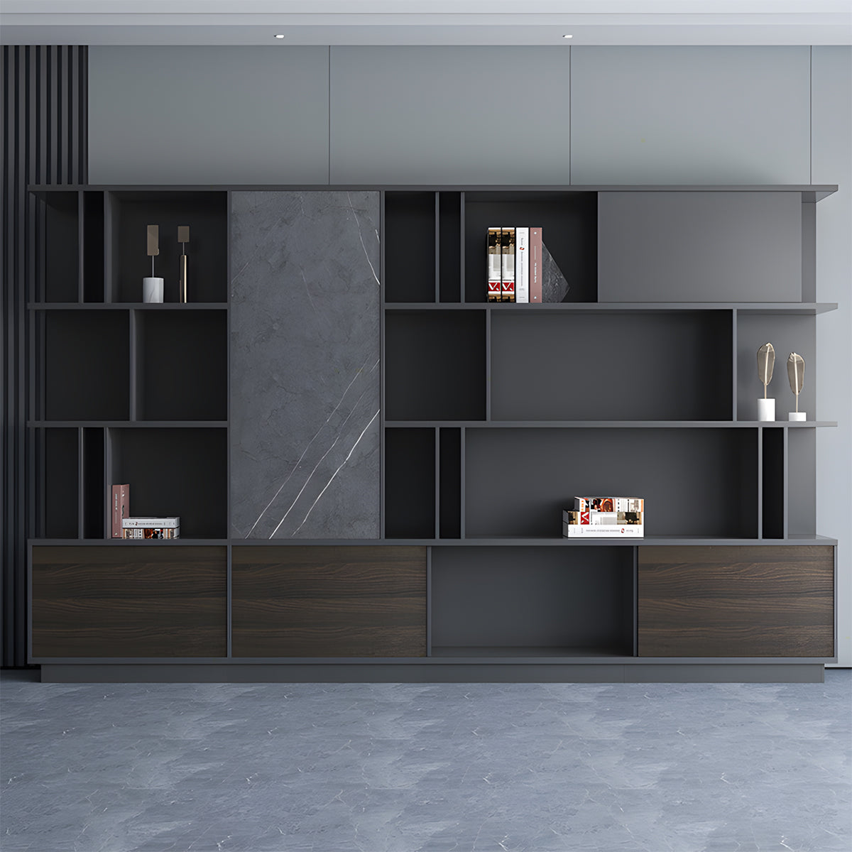 エコ板材 扉付き オープン収納 衣類収納 キャビネット 収納キャビネット 棚 大容量 木目調 落ち着き カスタマイズ可能 CWG-C076