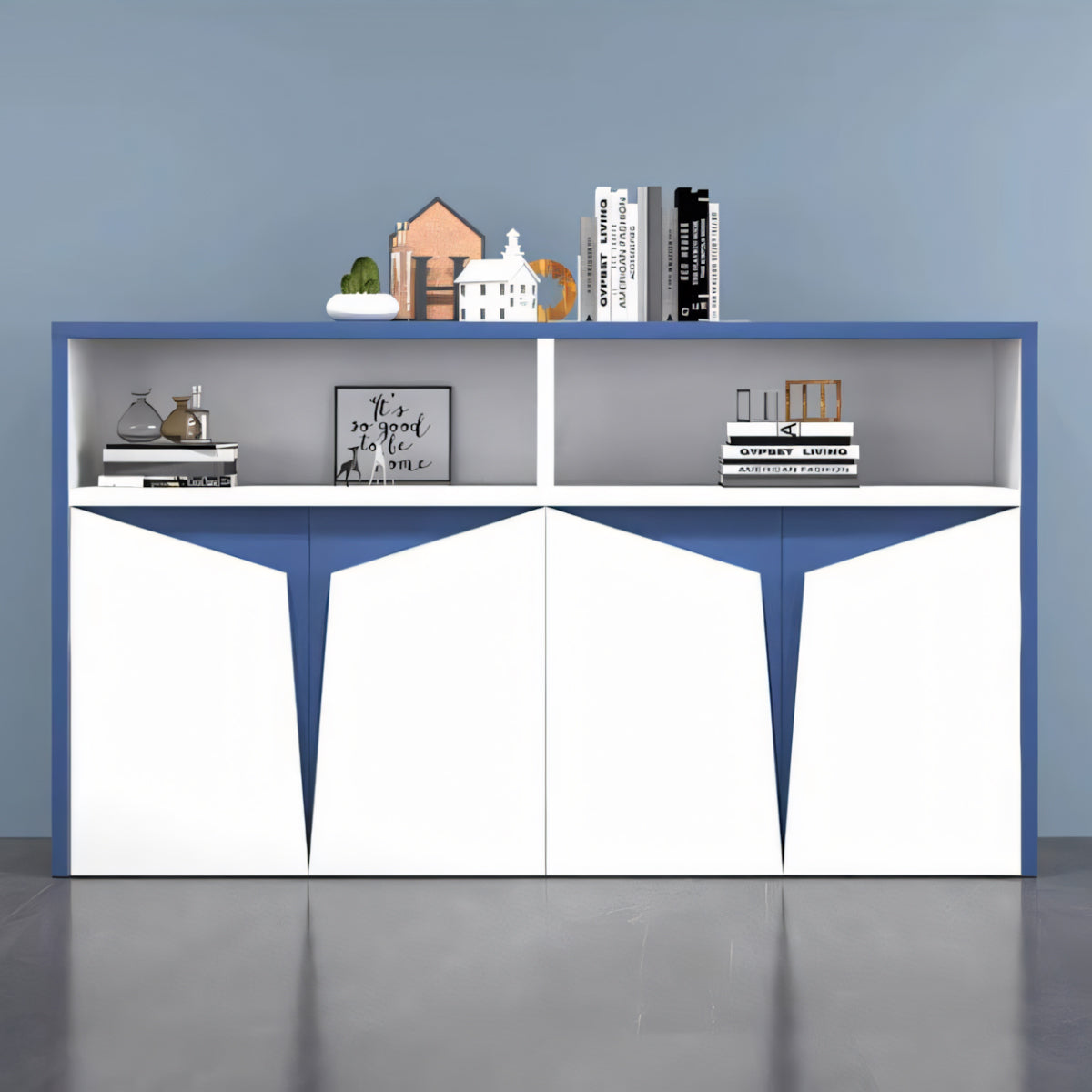 大容量 分類収納 多目的 鏡面仕上げ 焼付塗装 エコ板材 収納キャビネット キャビネット 収納 洗練 おしゃれ 上質 カスタマイズ可能 CWG-C081