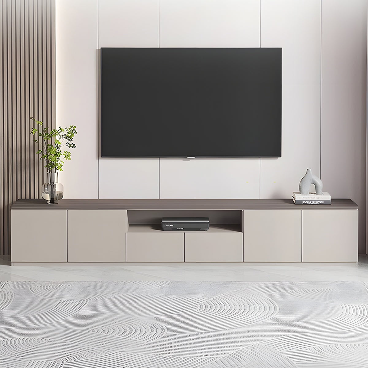 テレビボード TV テレビ台 リビング エコ板材 耐水性 角丸加工 配線穴 巾木よけ 分類収納 大容量 可動棚板 使い勝手 落ち着き DSG-C022 chickagu