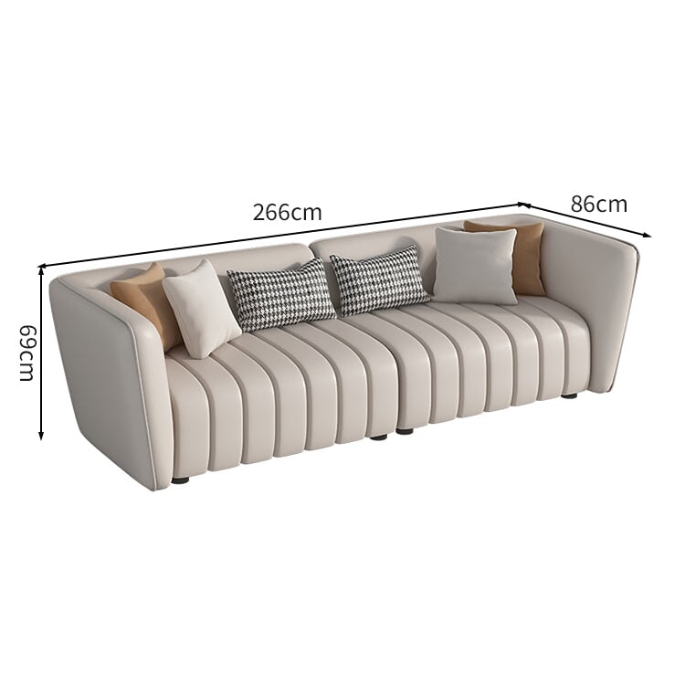 天然木 高密度ウレタン 弾力性 合成皮革 スリット 人間工学 炭素鋼脚 ソファ 応接ソファ 柔らか 快適 安定性 カスタマイズ可能 JDSF-C064