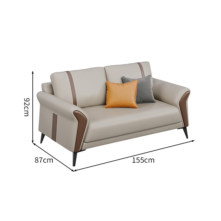 合成皮革 なめらか 高反発ウレタン 弾力性 柔らか 人間工学 フィット感 炭素鋼脚 ソファ 応接ソファ シンプル モダン 多用途 カスタマイズ可能 JDSF-C065