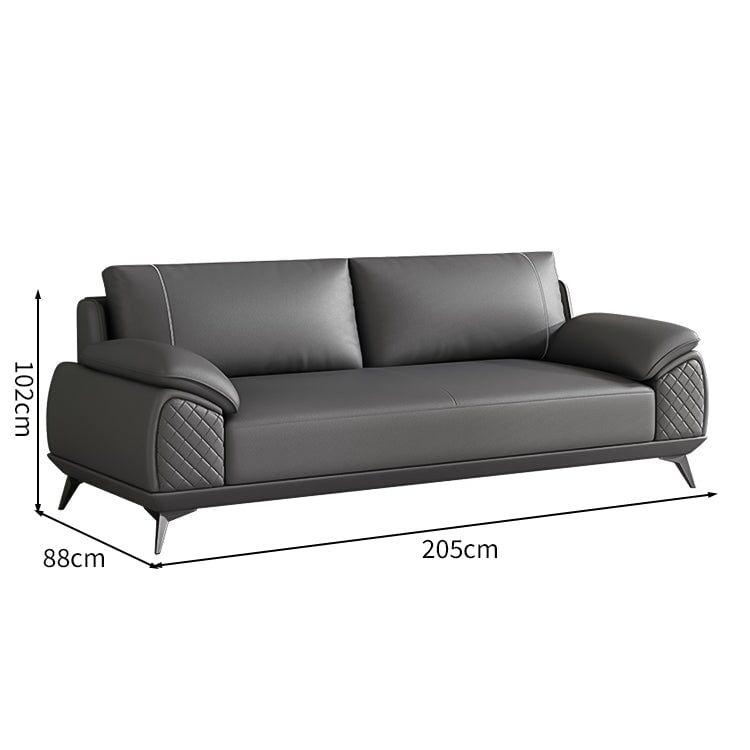 耐久性 天然木 合成皮革 肘掛け 高密度ウレタン 弾力性 復元力 炭素鋼脚 人間工学 ソファ 応接ソファ 上質 落ち着き 快適 カスタマイズ可能 JDSF-C070