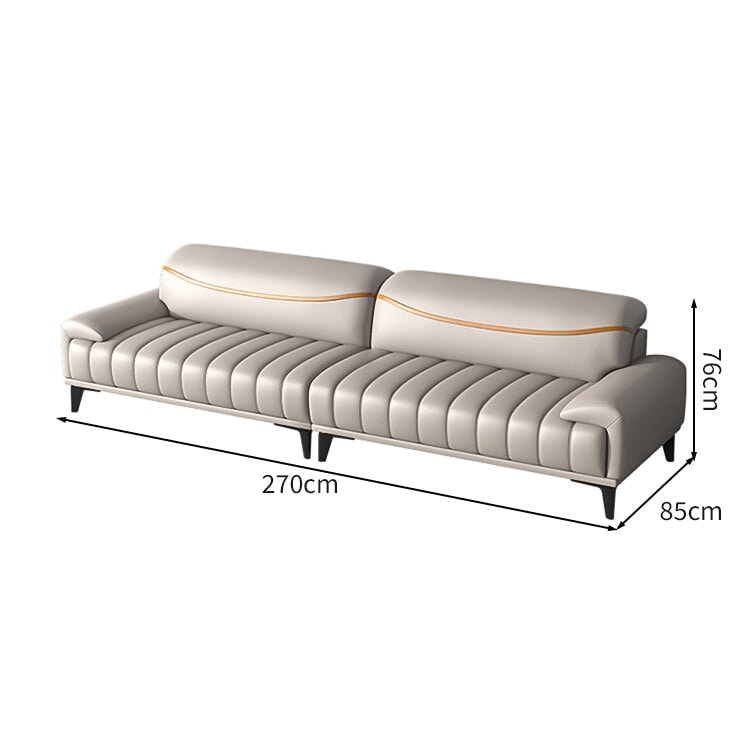 天然木 安定性 頑丈 合成皮革 スリット 人間工学 フィット感 高密度ウレタン 弾力性 柔らか ソファ 応接ソファ ふっくら 快適 モダン ベージュ JDSF-C072