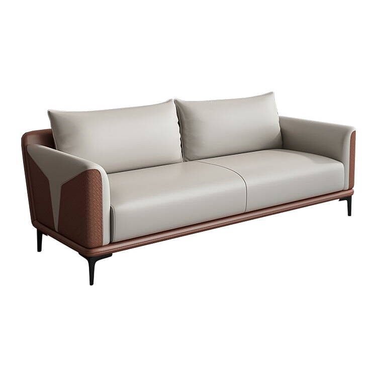 耐荷重 天然木フレーム 合成皮革 ゆとり 人間工学 フィット感 炭素鋼脚 応接ソファ ソファ ミニマル 厚み ふっくら カスタマイズ可能 JDSF-C074