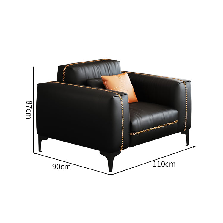 スチール脚 合成皮革 シリコンフィル 天然木 頑丈 人間工学 フィット感 腰当て 応接ソファ ソファ 落ち着き 厚み 快適 心地よい カスタマイズ可能 JDSF-C078