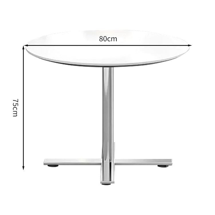 スチール脚 頑丈 十の字構造 安定性 R加工 ぶつかり防止 舟底エッジ 応接セット テーブル チェア 洗練 シンプル モダン ホワイト JDZH-C003