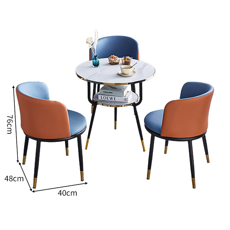 人間工学 高反発ウレタン 柔らか 棚付き 丸型天板 メラミン化粧板 スチールフレーム マルチカラー 応接セット モダン スタイリッシュ カスタマイズ可能 JDZH-C006