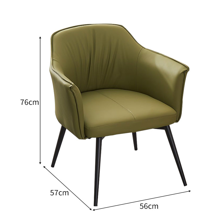レザー なめらか 耐水性 高反発ウレタン 弾力性 柔らか 金属脚 安定性 チェア 応接用 ダイニング シンプル モダン 快適 JDZH-C022