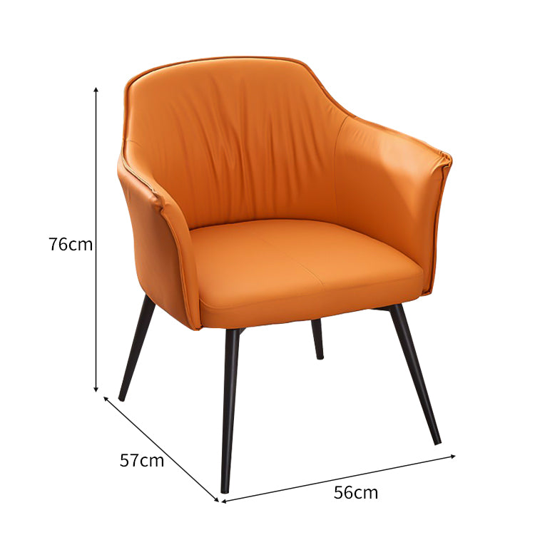 レザー なめらか 耐水性 高反発ウレタン 弾力性 柔らか 金属脚 安定性 チェア 応接用 ダイニング シンプル モダン 快適 JDZH-C022