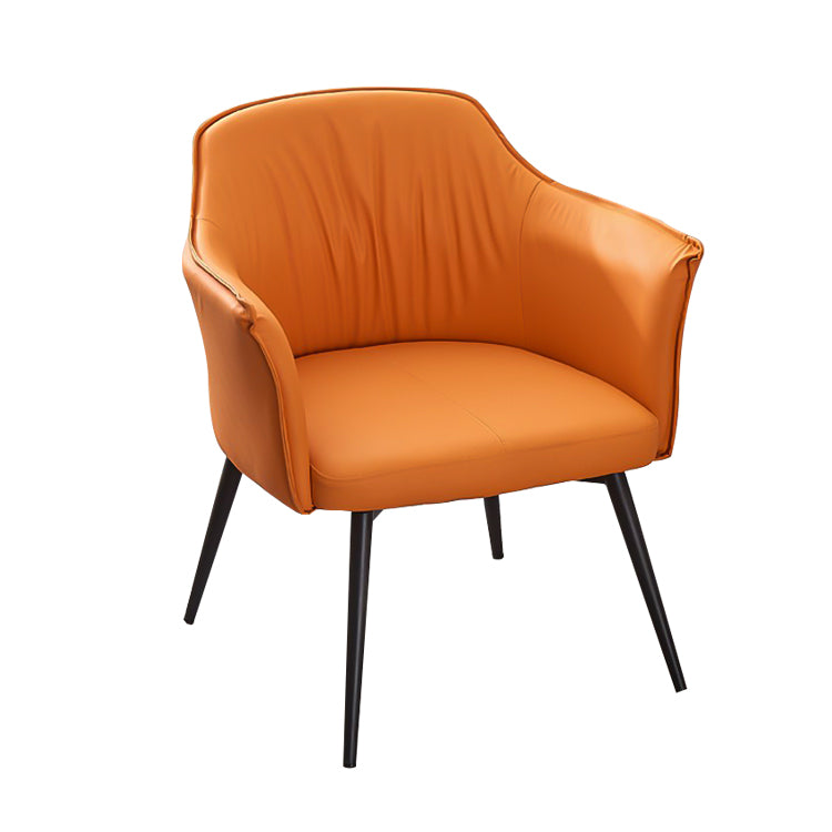 レザー なめらか 耐水性 高反発ウレタン 弾力性 柔らか 金属脚 安定性 チェア 応接用 ダイニング シンプル モダン 快適 JDZH-C022